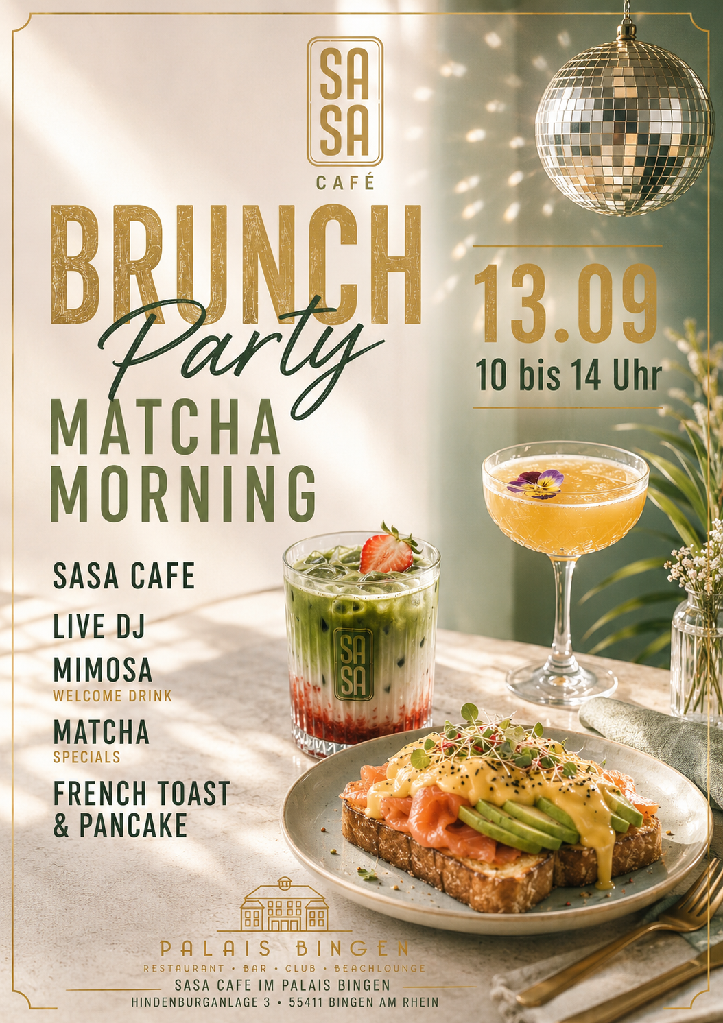 MATCHA MORNING – BRUNCH PARTY @ SASA